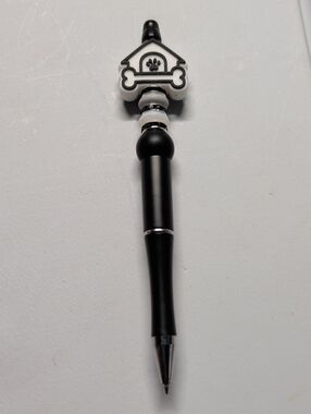 Hand Crafted Black and White Dog House Pen